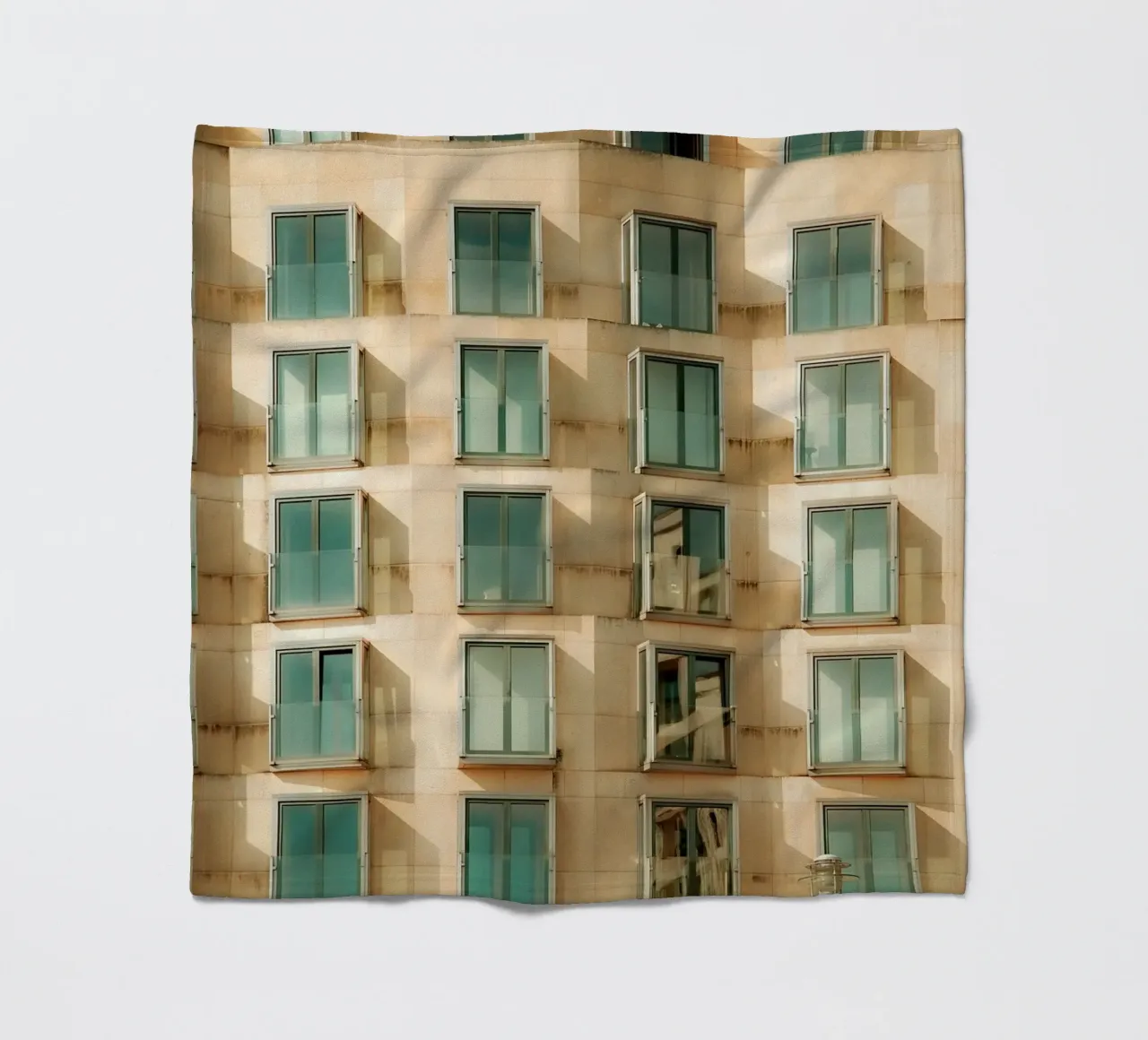 Facade Geometry fleece blanket by Thilo Grøsch