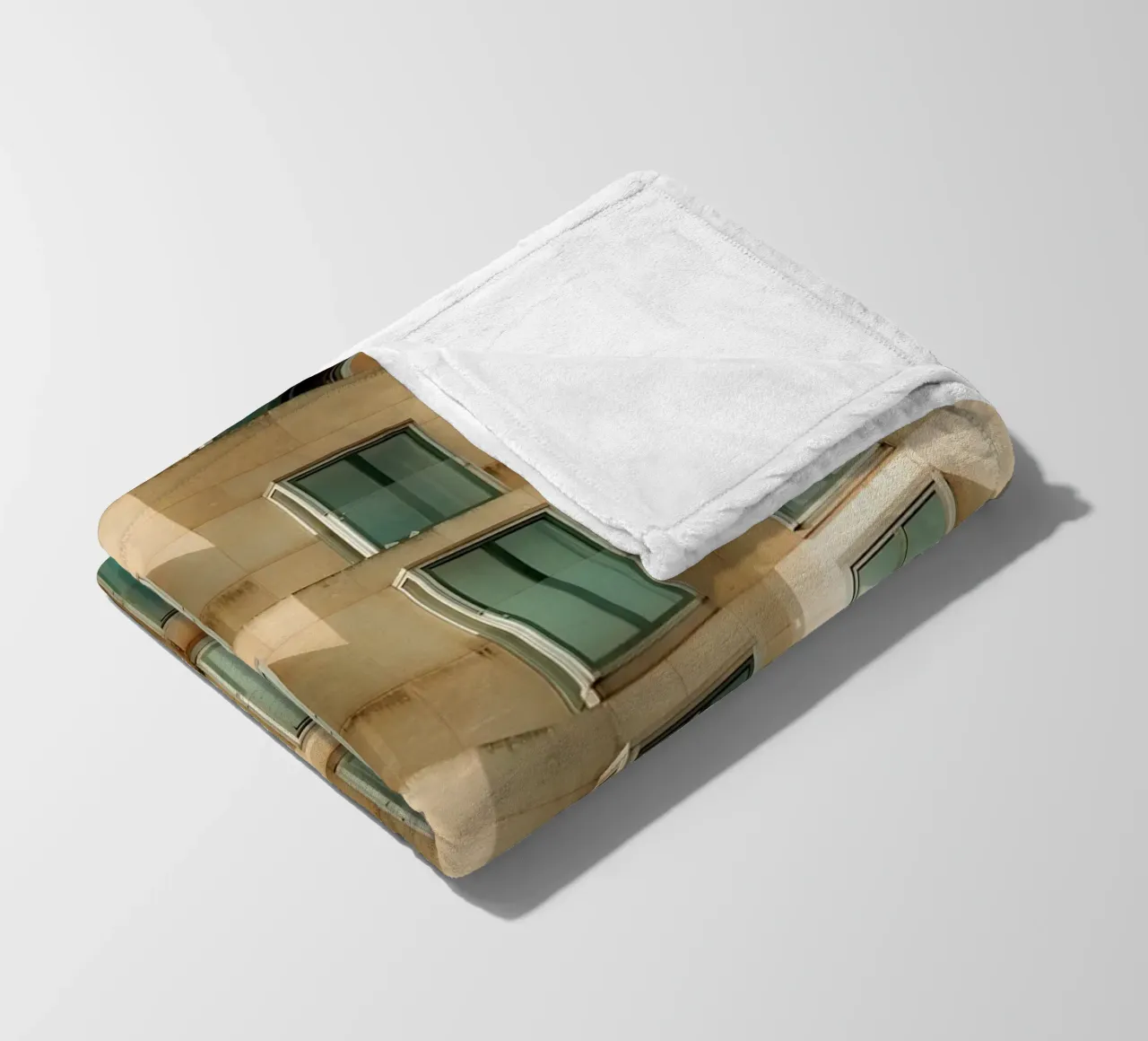 Facade Geometry fleece blanket by Thilo Grøsch
