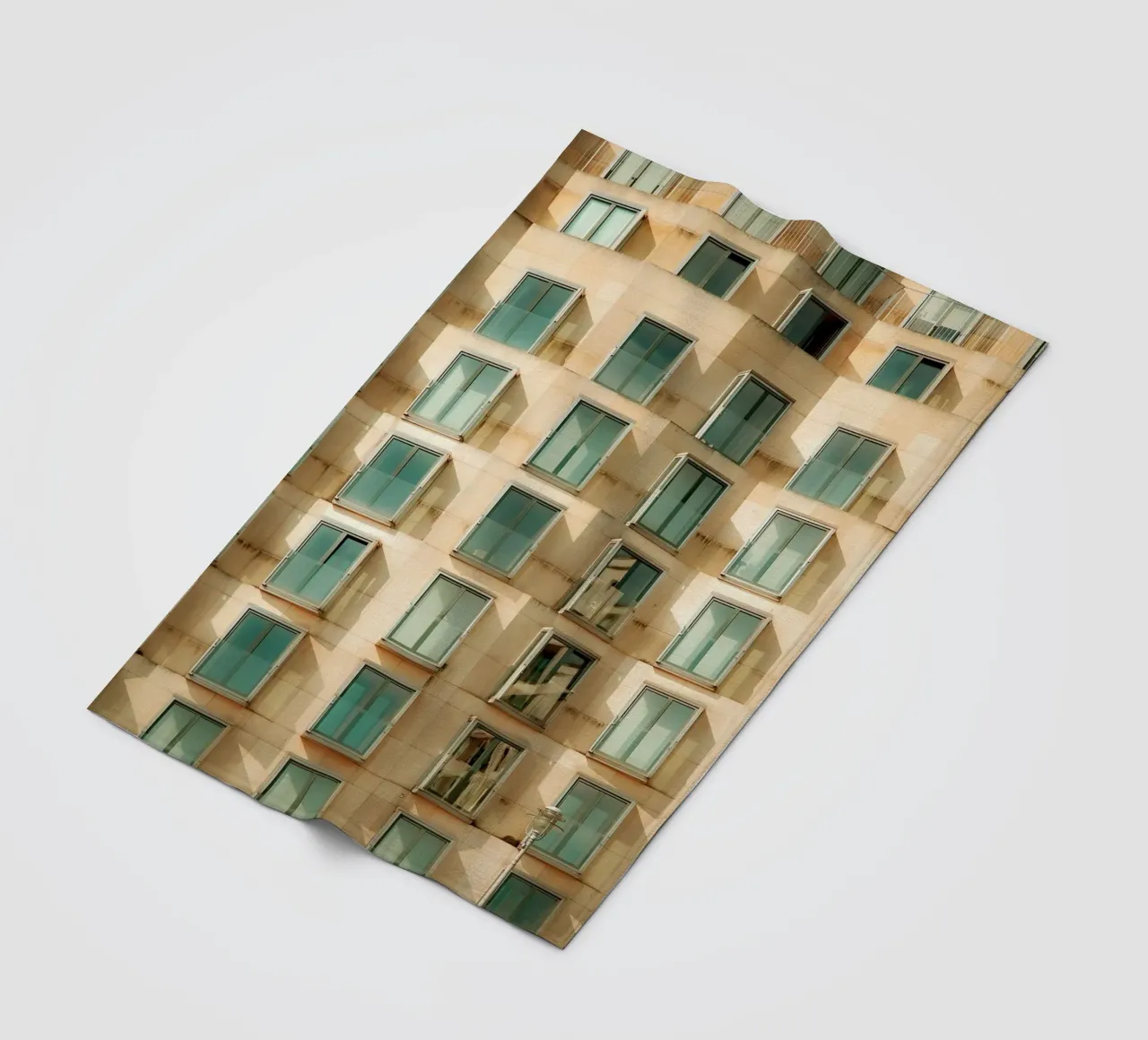 Facade Geometry fleece blanket by Thilo Grøsch