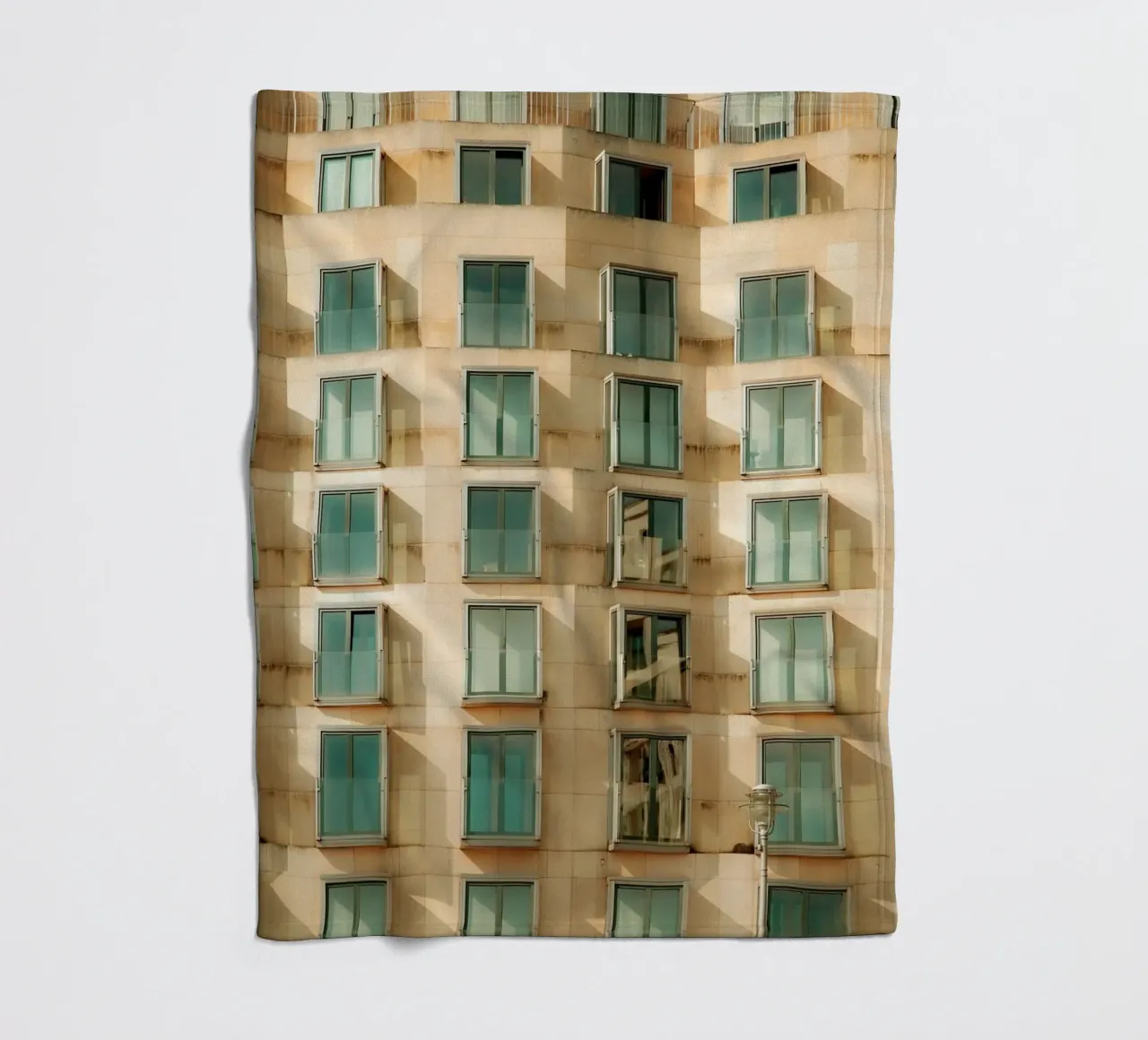 Facade Geometry fleece blanket by Thilo Grøsch