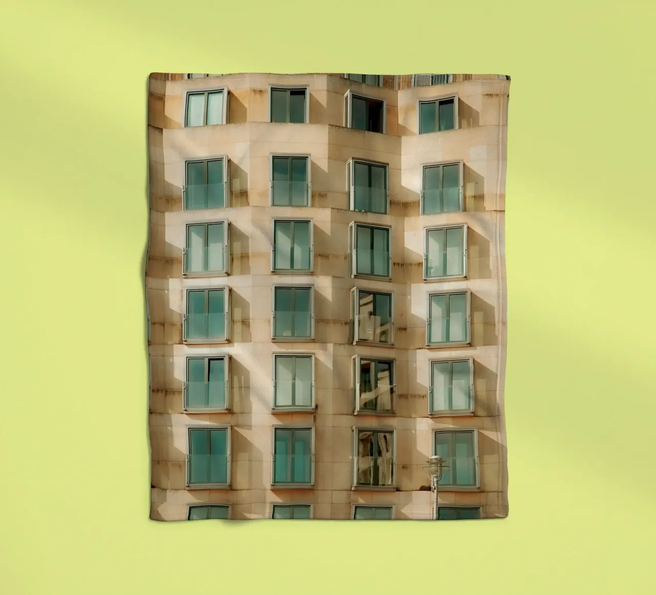 Facade Geometry fleece blanket by Thilo Grøsch