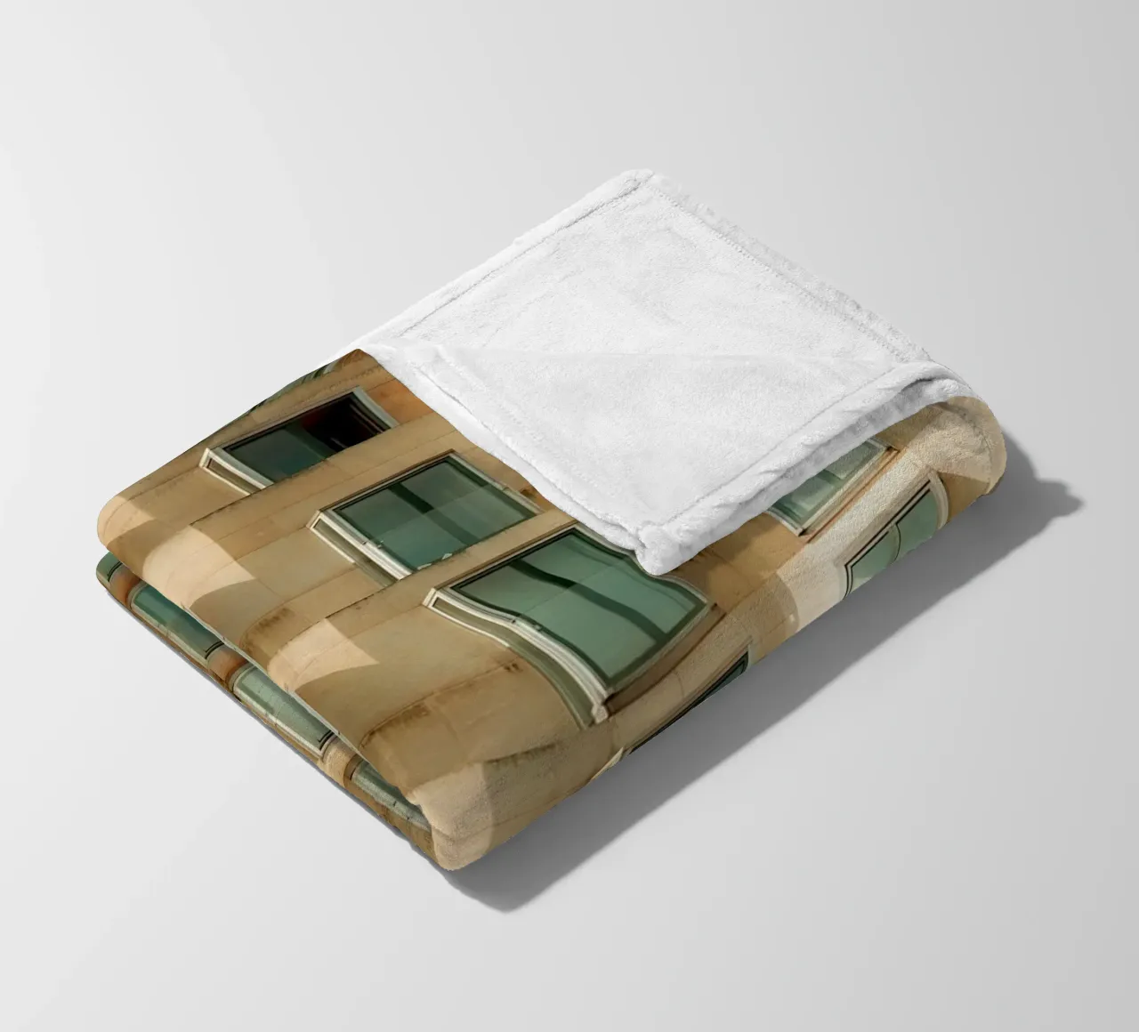 Facade Geometry fleece blanket by Thilo Grøsch