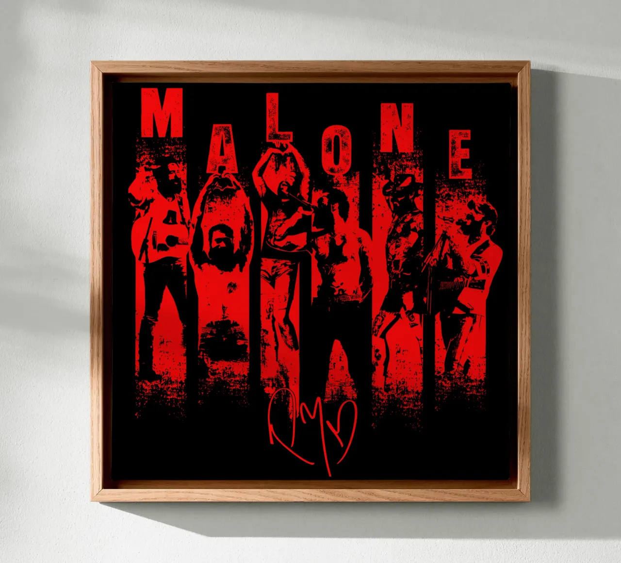The Malone Essential T-Shirt canvas with Floater frame by igoshdesigns