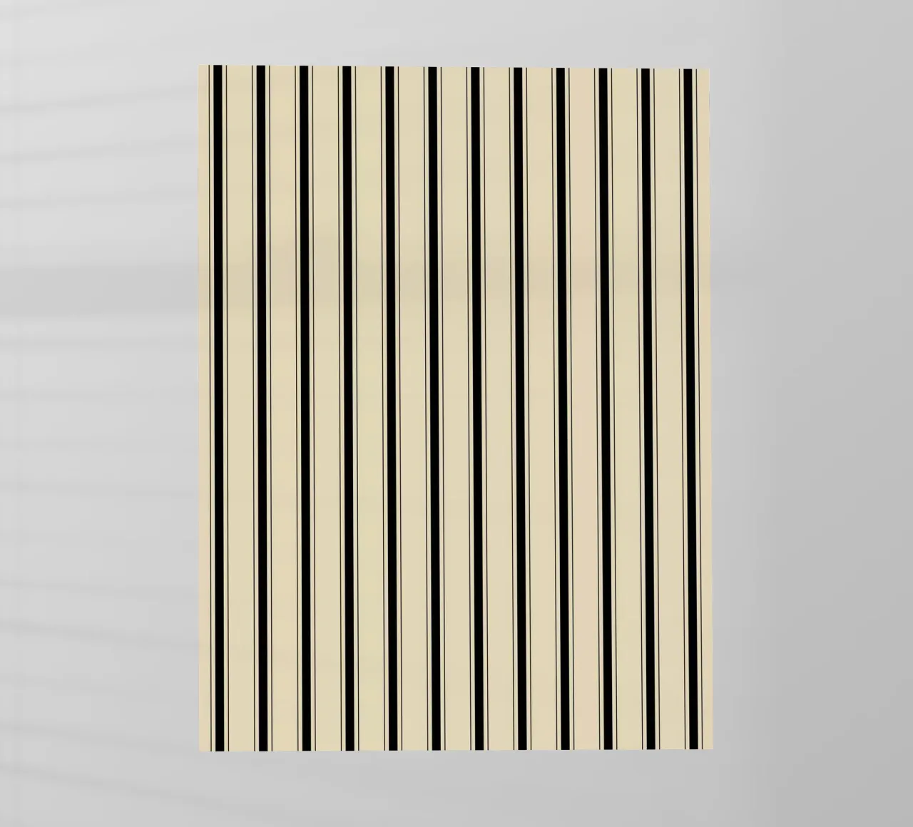 Minimal Farmhouse Basic Strisce miste | Nero su beige pellicola backlit da Beauty in Simplicity