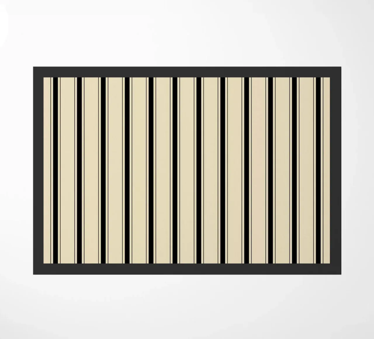 Minimal Farmhouse Basic Strisce miste | Nero su beige zerbino da Beauty in Simplicity