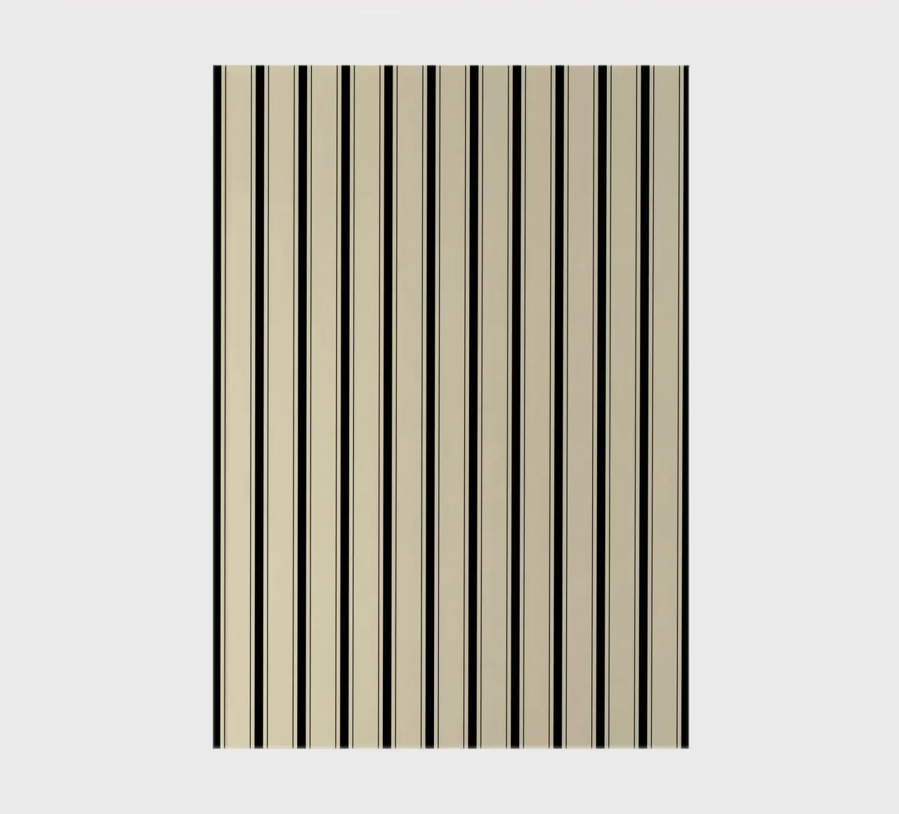 Minimal Farmhouse Basic Mixed Stripes | Black on Beige notebook by Beauty in Simplicity