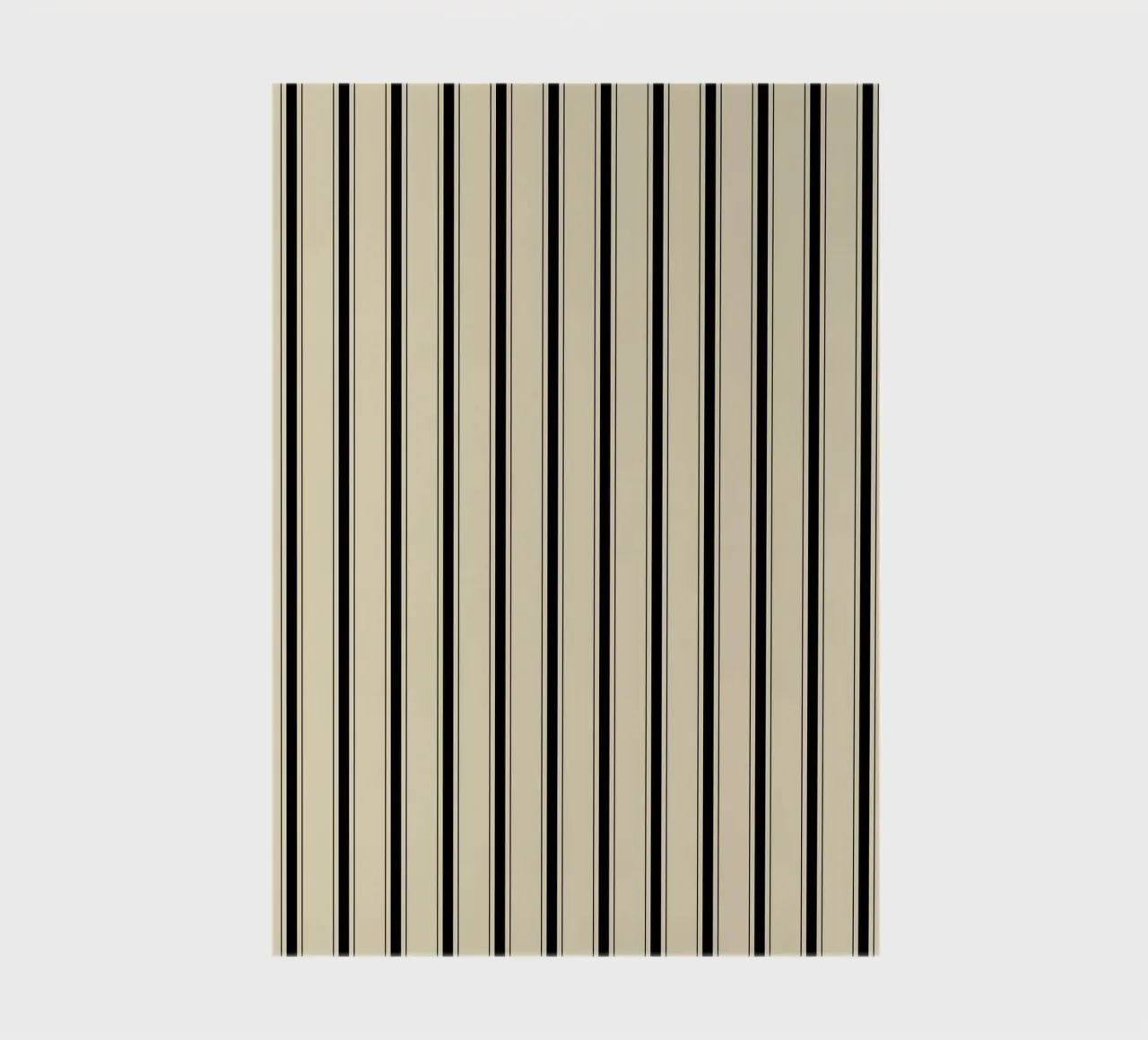 Minimal Farmhouse Basic Mixed Stripes | Black on Beige notebook by Beauty in Simplicity