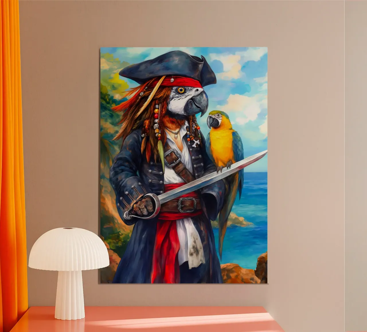 Capitano Pirata Pappagallo poster da Stellar Creative