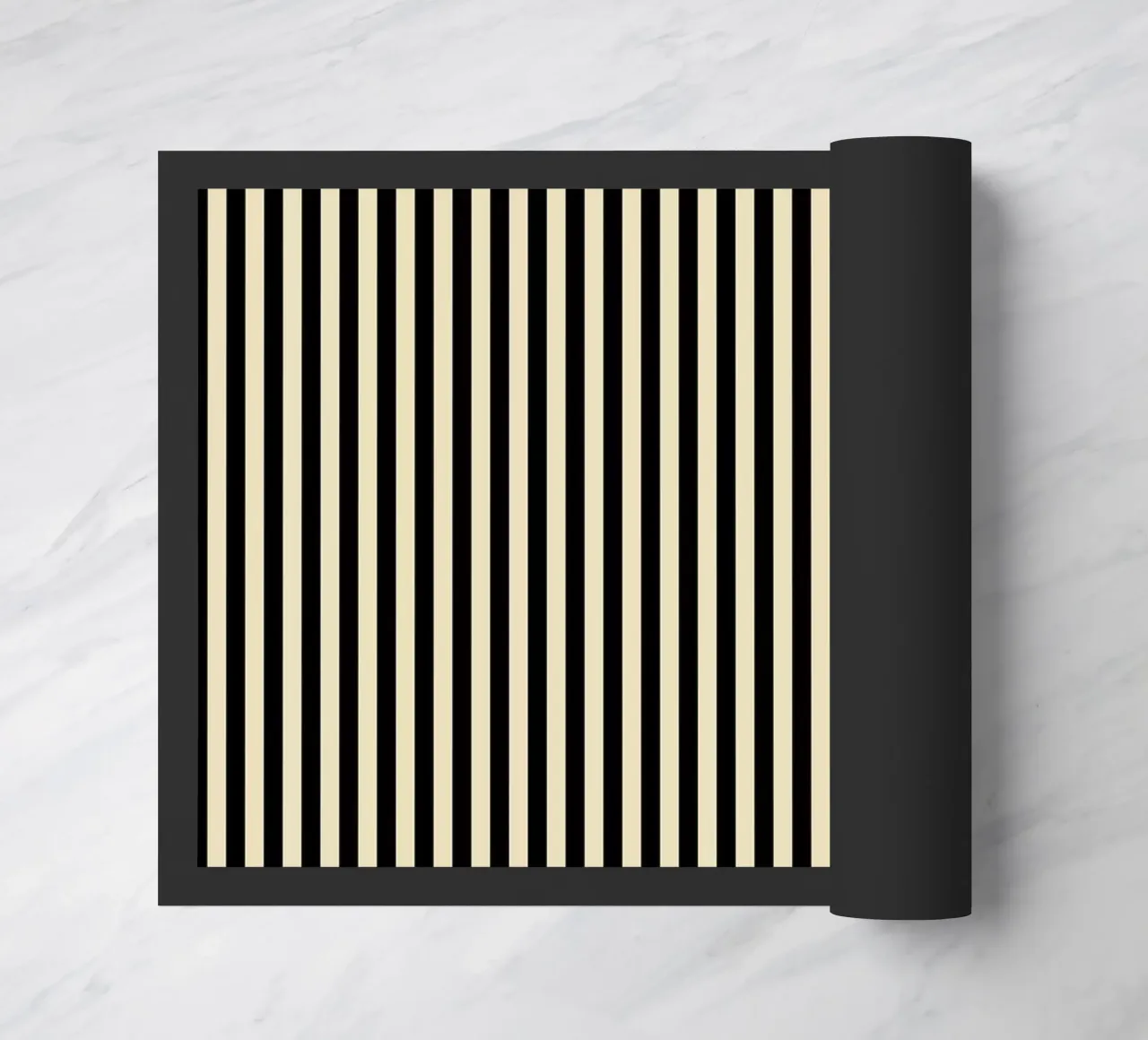 Minimal Basic Bold Stripes 2 | Nero e Beige zerbino da Beauty in Simplicity