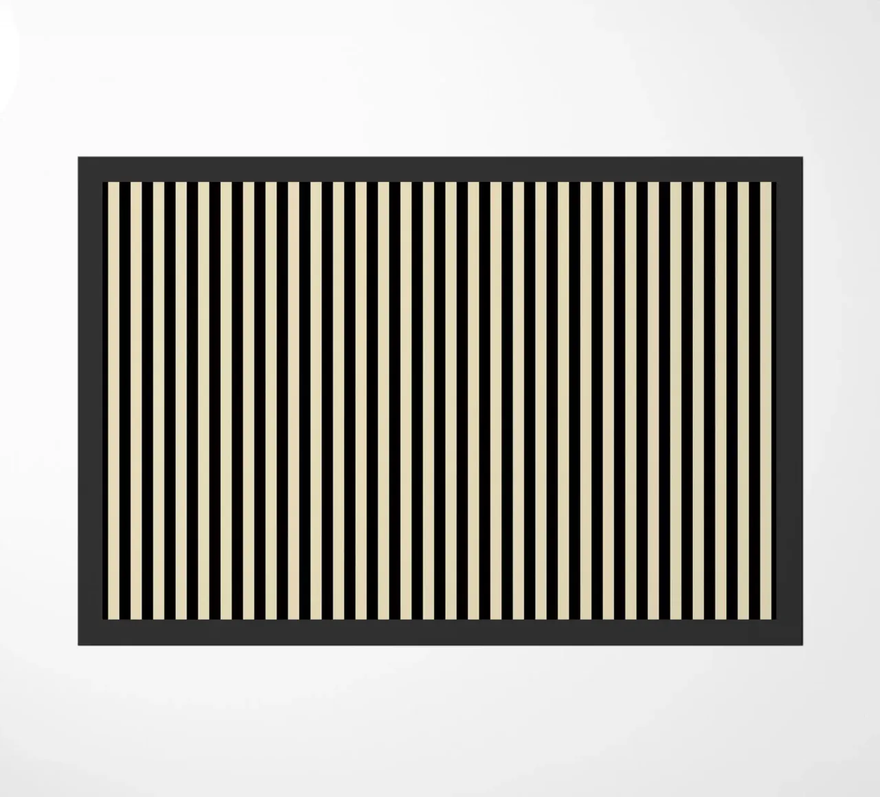 Minimal Basic Bold Stripes 2 | Nero e Beige zerbino da Beauty in Simplicity