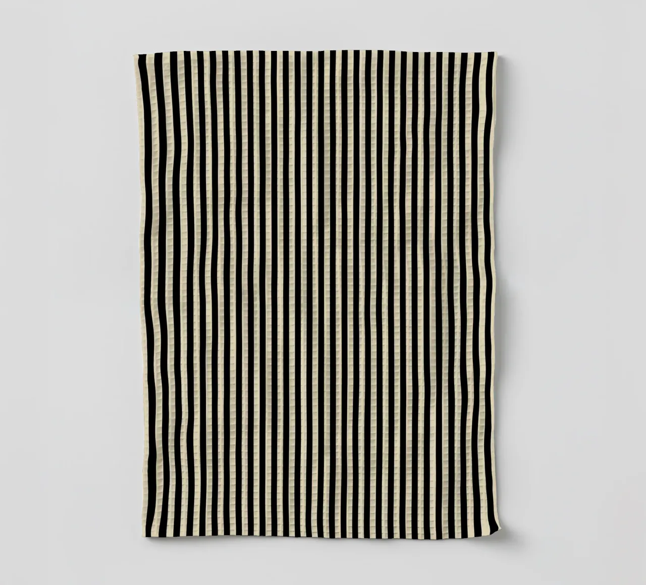 Minimal Basic Bold Stripes 2 | Nero e Beige canovaccio da cucina da Beauty in Simplicity