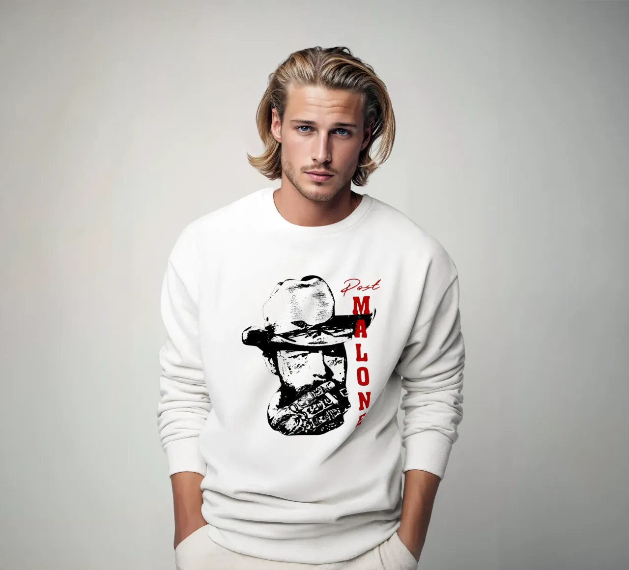 Maglietta classica Post Malone Pop art felpa da igoshdesigns