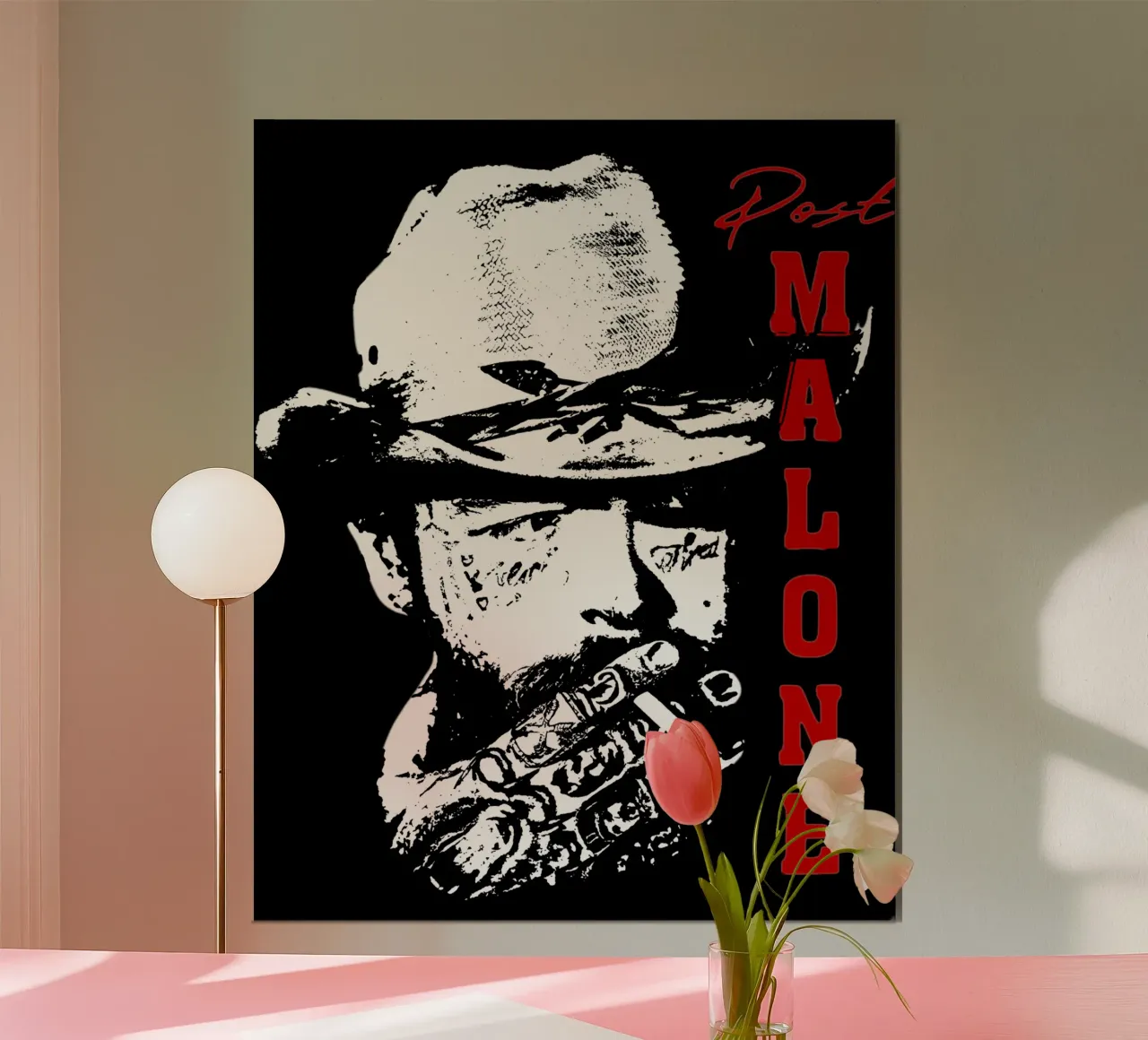 Maglietta classica Post Malone Pop art poster da igoshdesigns