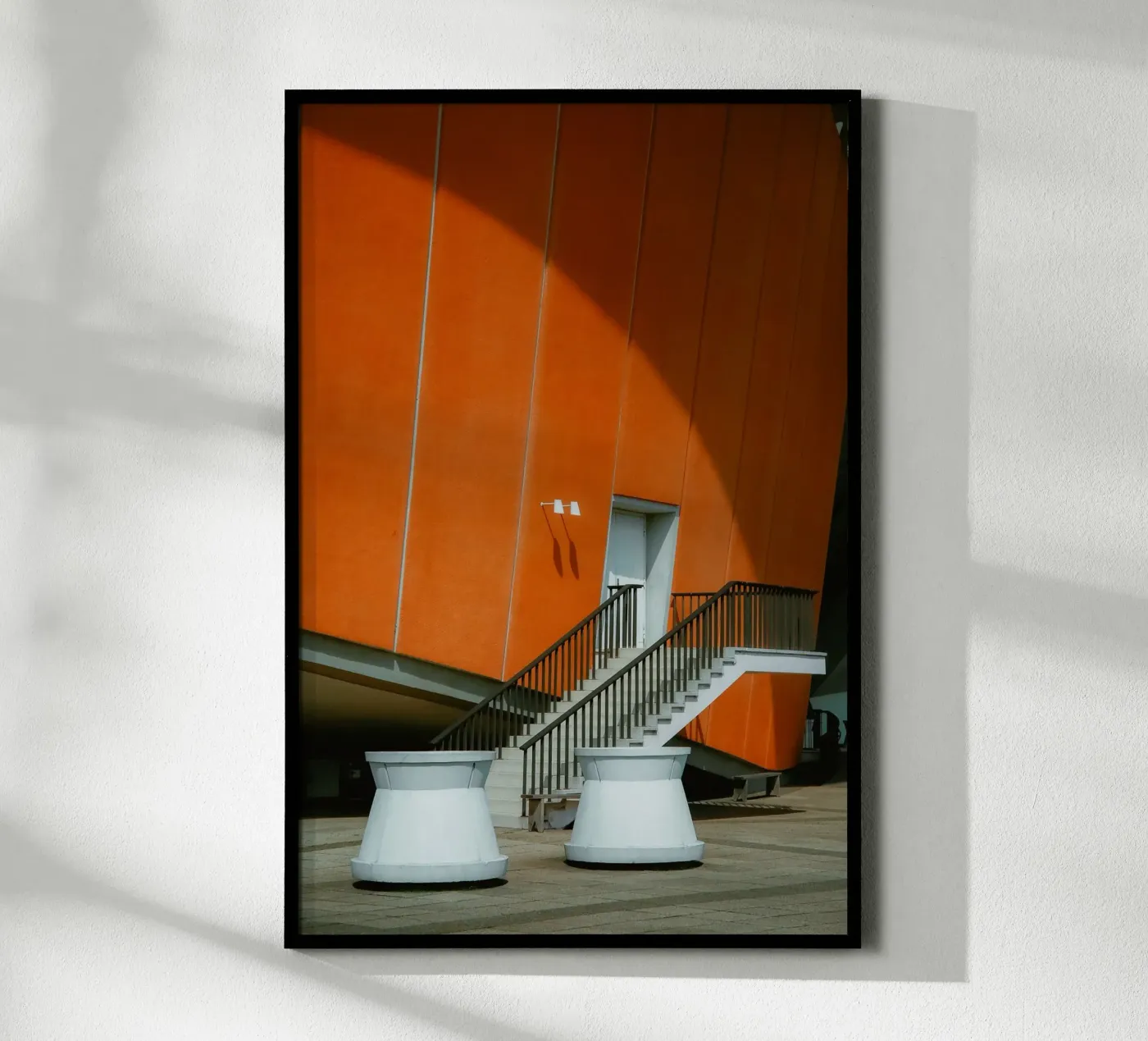 Orange Geometry – Shadow Arc poster da Thilo Grøsch