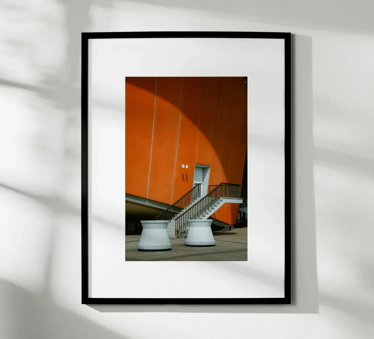 Orange Geometry – Shadow Arc poster da Thilo Grøsch