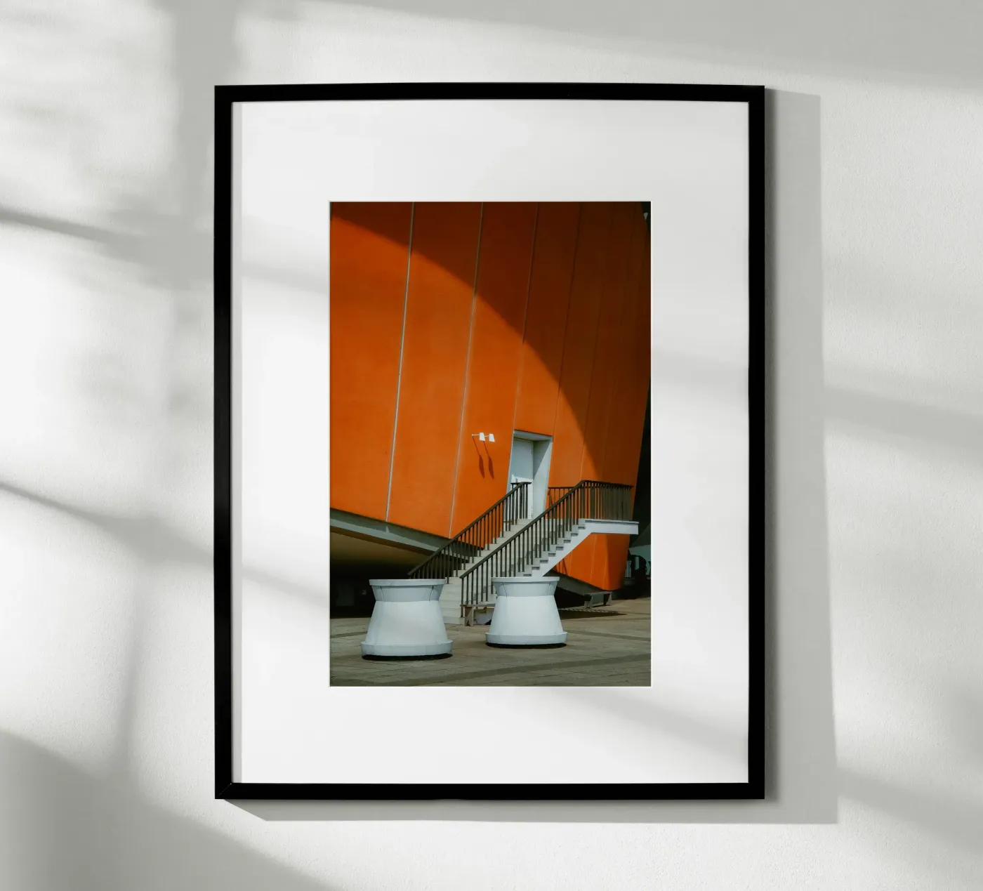 Orange Geometry – Shadow Arc poster da Thilo Grøsch