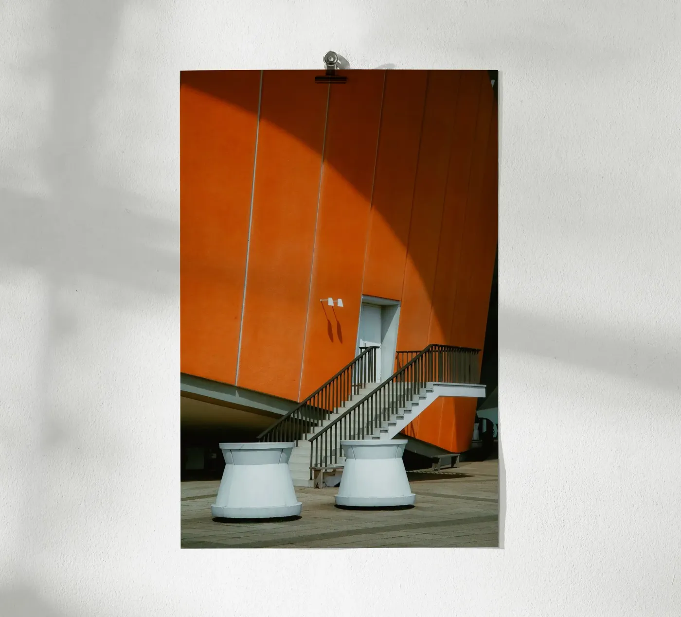 Orange Geometry – Shadow Arc poster da Thilo Grøsch