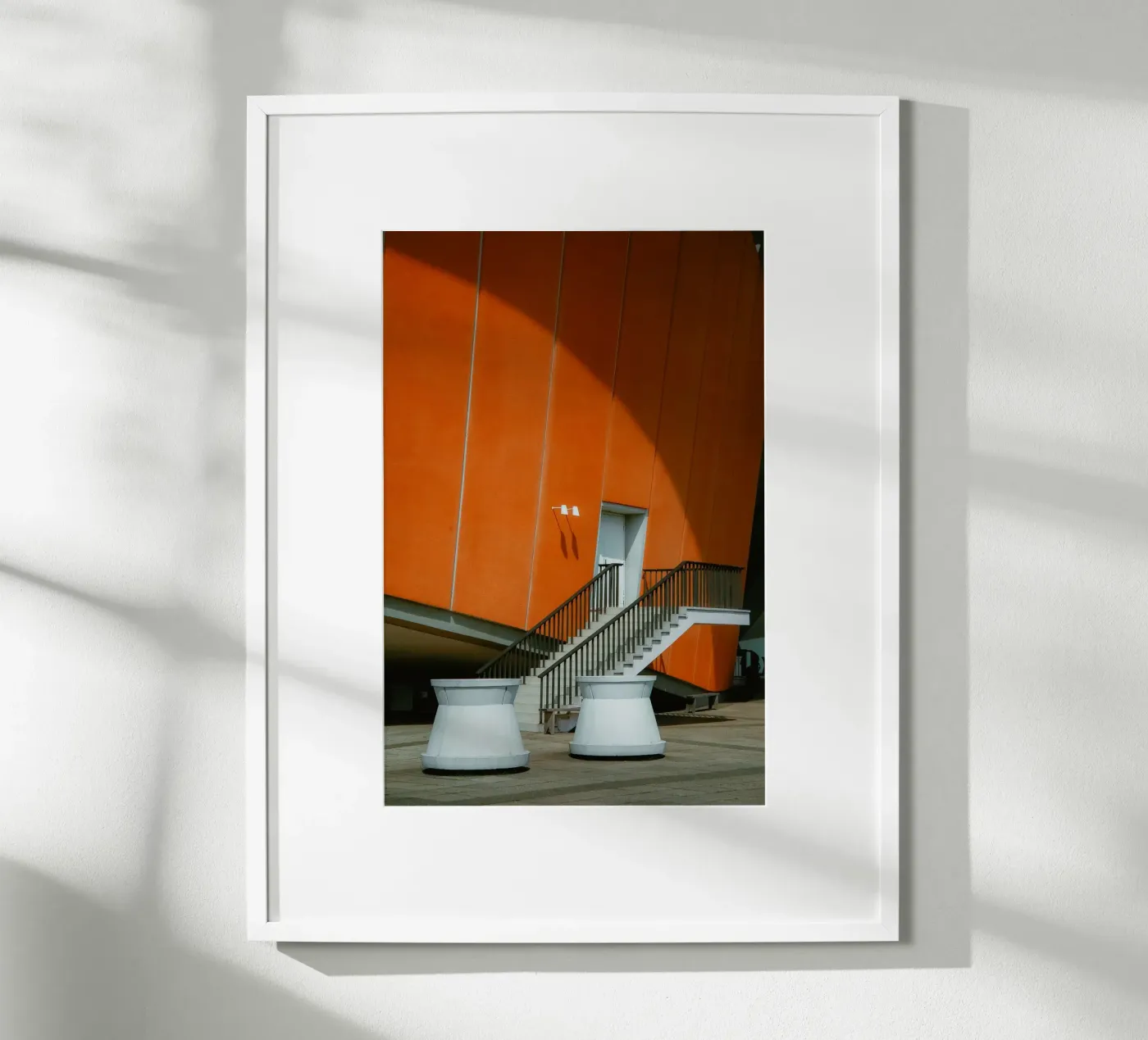 Orange Geometry – Shadow Arc poster da Thilo Grøsch