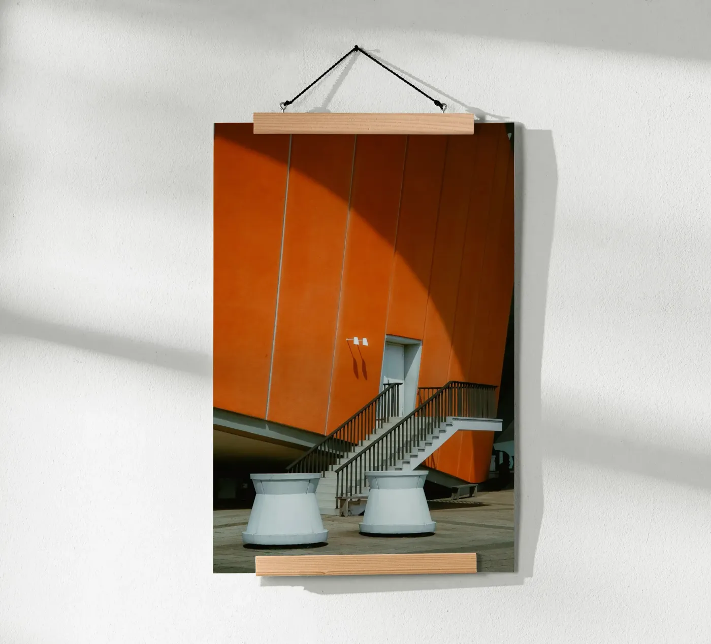 Orange Geometry – Shadow Arc poster da Thilo Grøsch