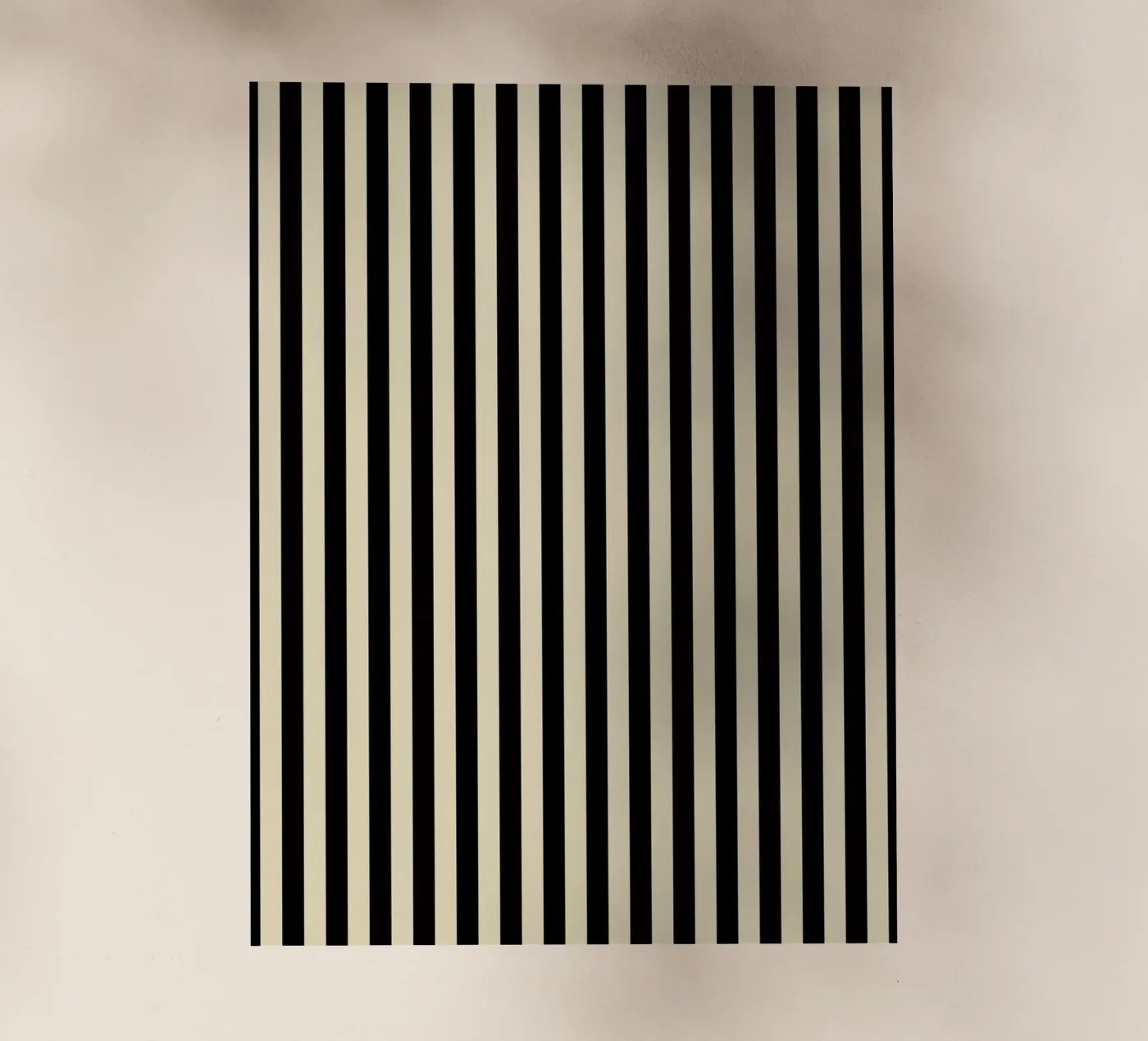 Minimal Basic Bold Stripes | Black and Beige film rétro-éclairé de Beauty in Simplicity