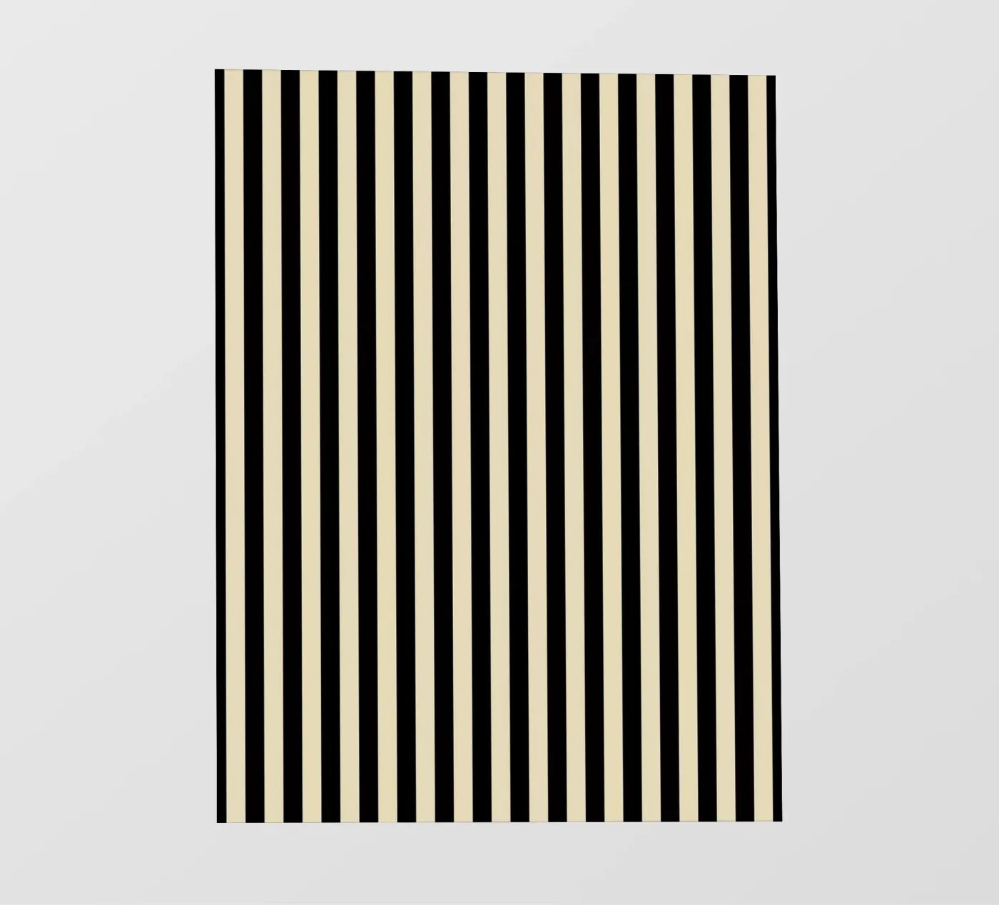 Minimal Basic Bold Stripes | Nero e Beige telo in pvc da Beauty in Simplicity
