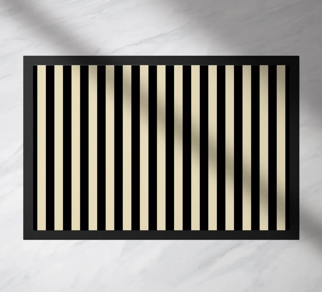 Minimal Basic Bold Stripes | Nero e Beige zerbino da Beauty in Simplicity