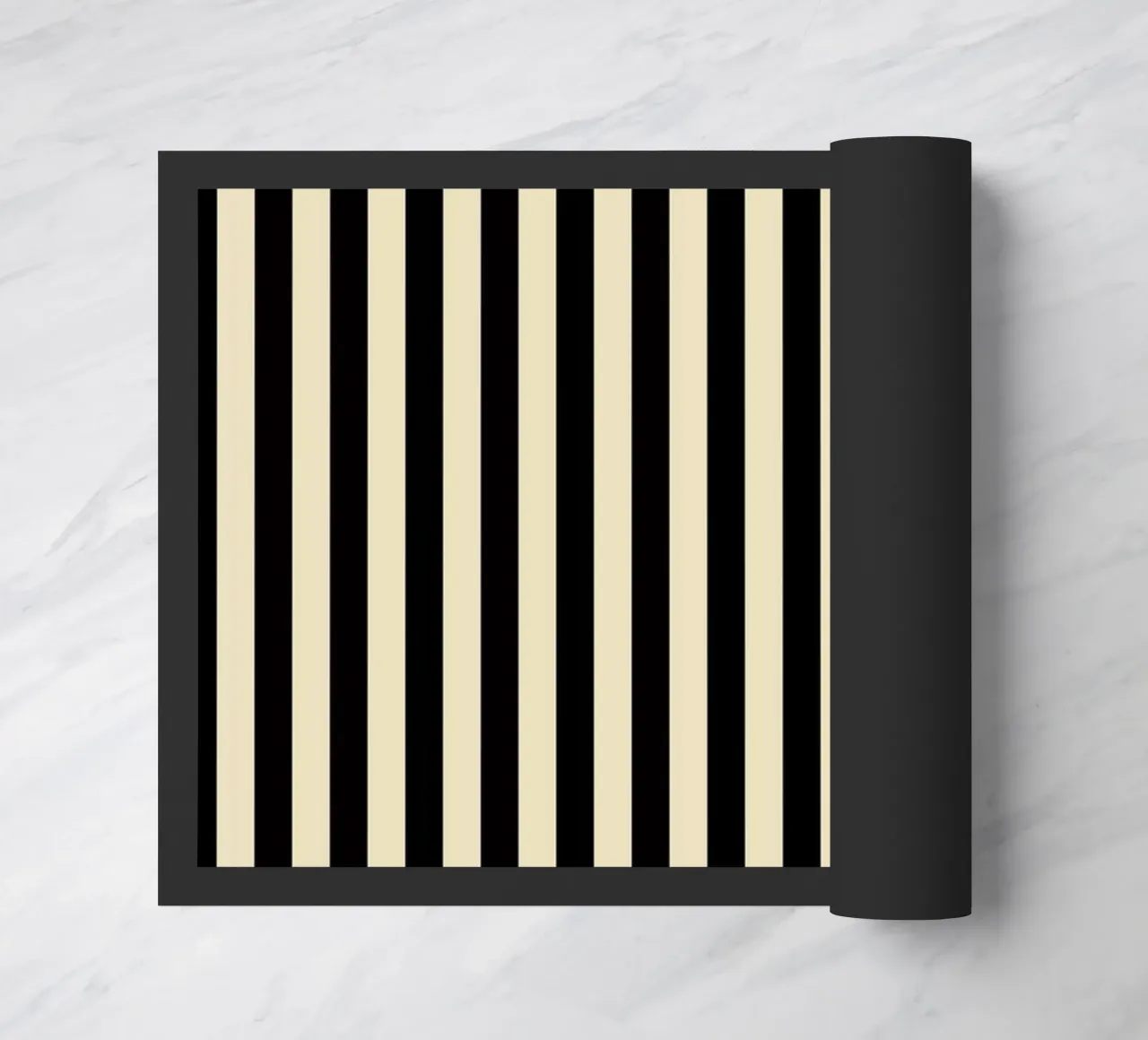 Minimal Basic Bold Stripes | Nero e Beige zerbino da Beauty in Simplicity