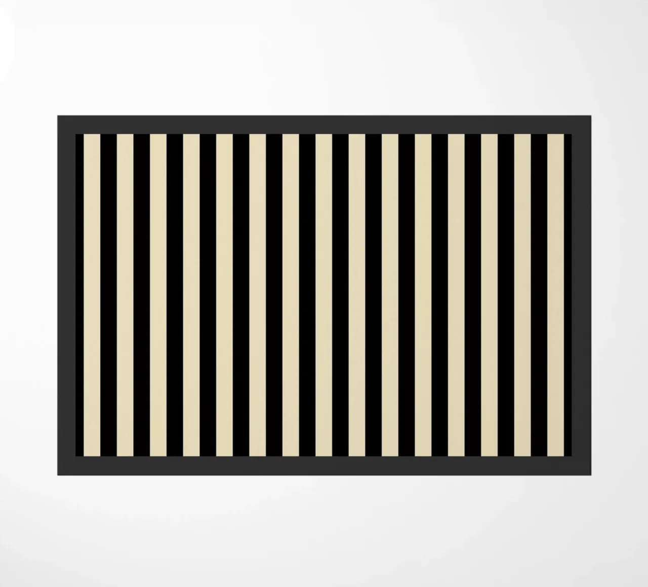 Minimal Basic Bold Stripes | Nero e Beige zerbino da Beauty in Simplicity