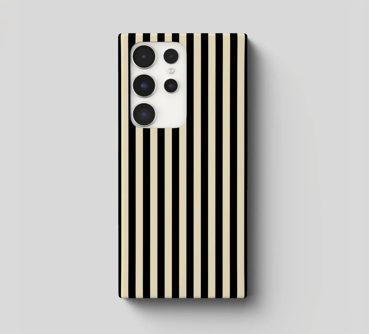 Minimal Basic Bold Stripes | Nero e Beige cover samsung da Beauty in Simplicity