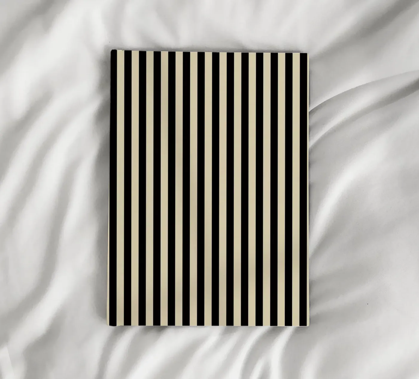 Minimal Basic Bold Stripes | Nero e Beige quaderno da Beauty in Simplicity