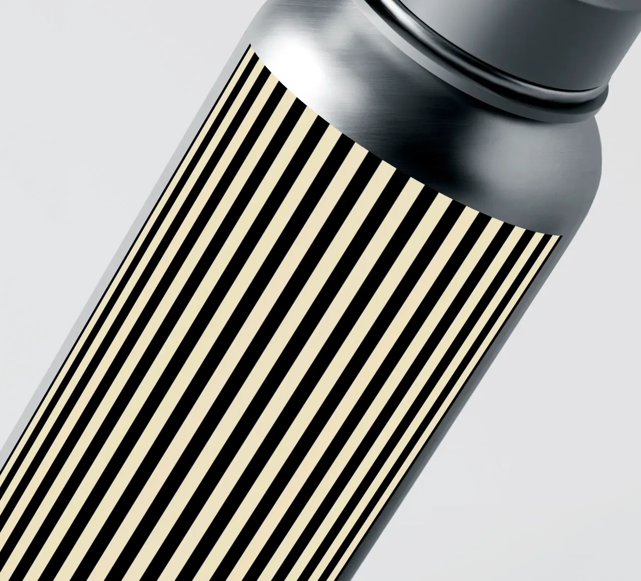 Minimal Basic Bold Stripes | Schwarz und Beige Sticker von Beauty in Simplicity
