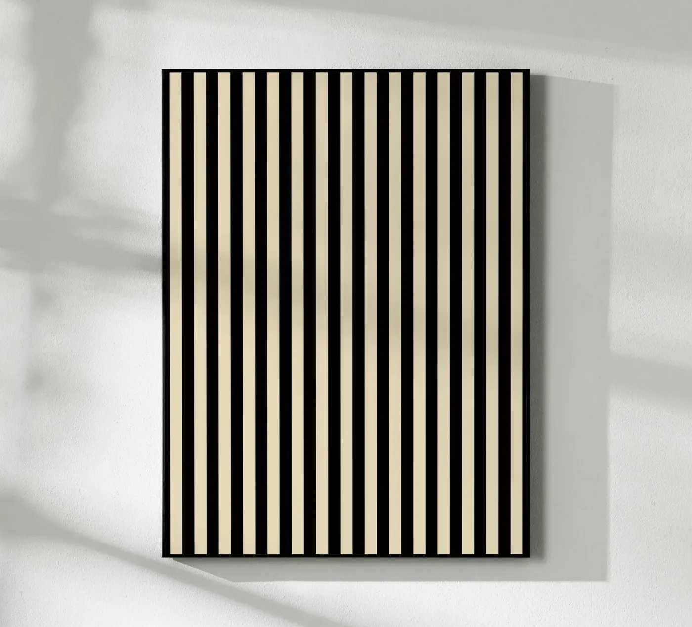 Minimal Basic Bold Stripes | Nero e Beige plexiglass da Beauty in Simplicity