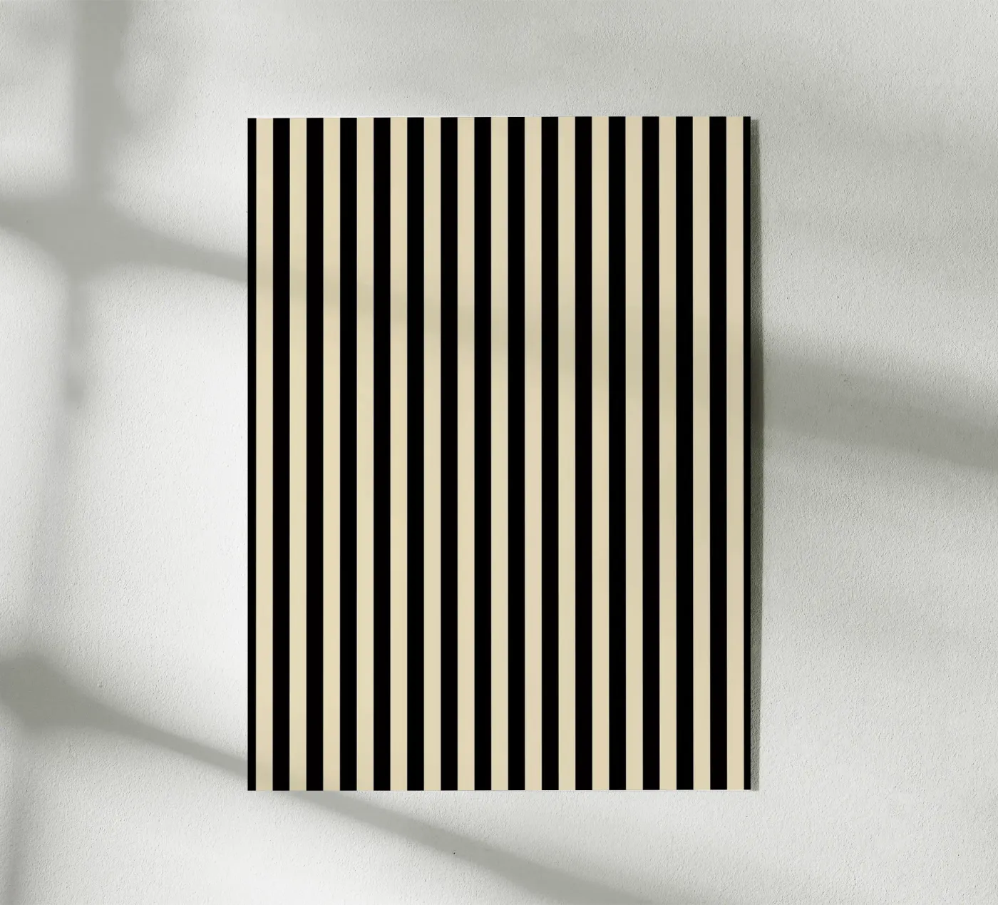 Minimal Basic Bold Stripes | Nero e Beige plexiglass da Beauty in Simplicity