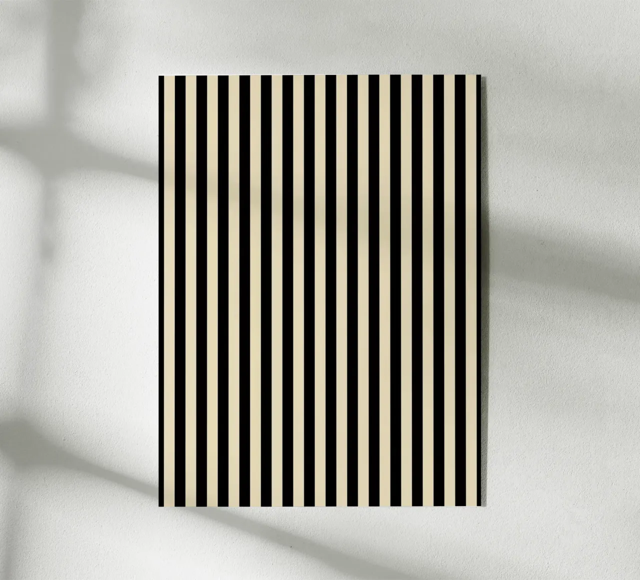 Minimal Basic Bold Stripes | Nero e Beige plexiglass da Beauty in Simplicity