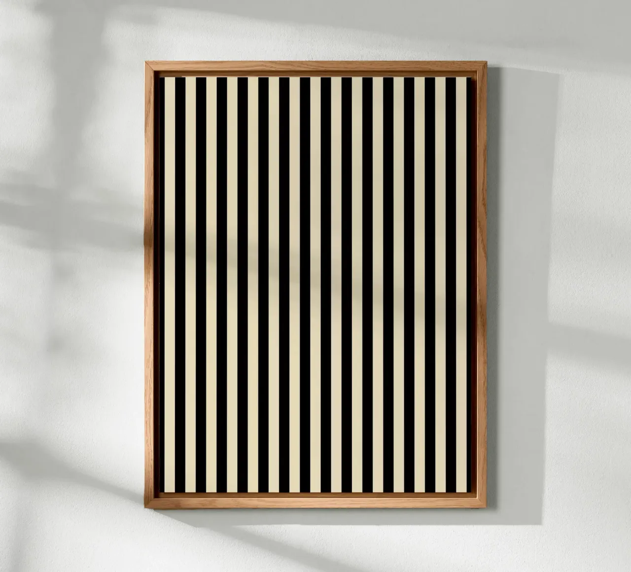Minimal Basic Bold Stripes | Nero e Beige alluminio dibond da Beauty in Simplicity