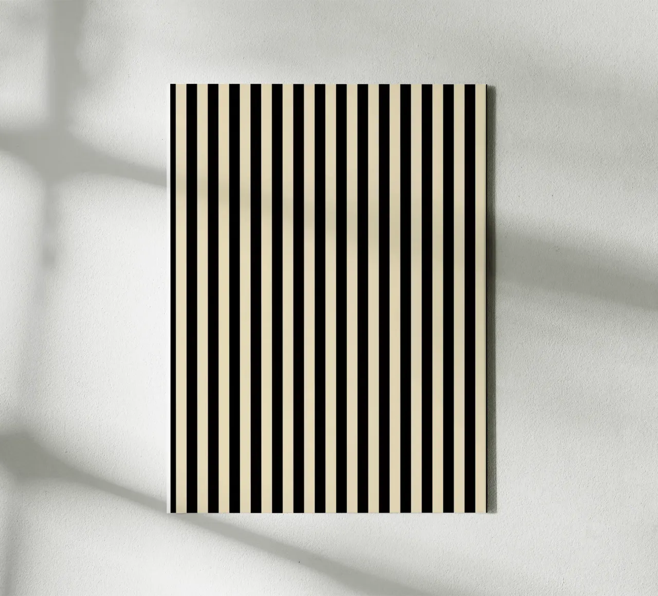 Minimal Basic Bold Stripes | Nero e Beige tela da Beauty in Simplicity