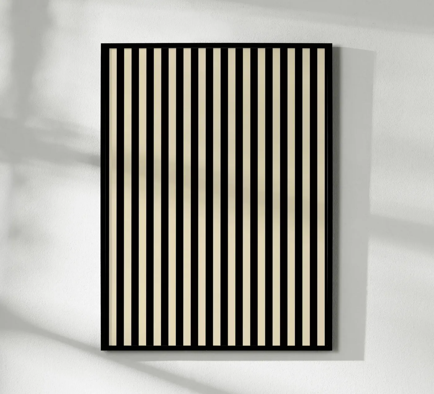 Minimal Basic Bold Stripes | Nero e Beige poster da Beauty in Simplicity