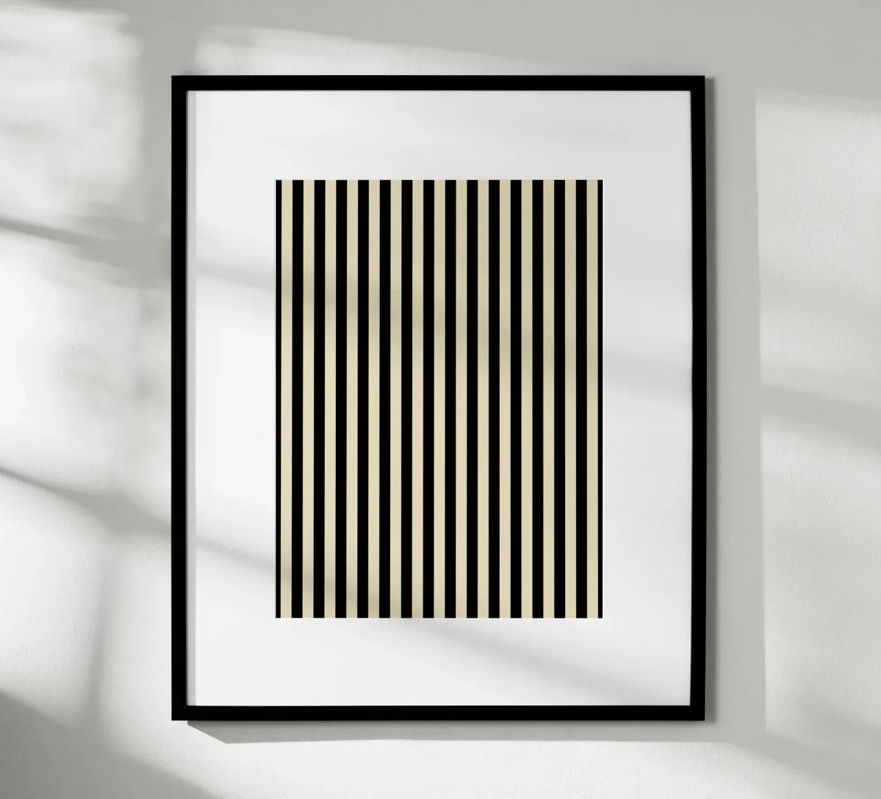 Minimal Basic Bold Stripes | Nero e Beige carta hahnemühle da Beauty in Simplicity