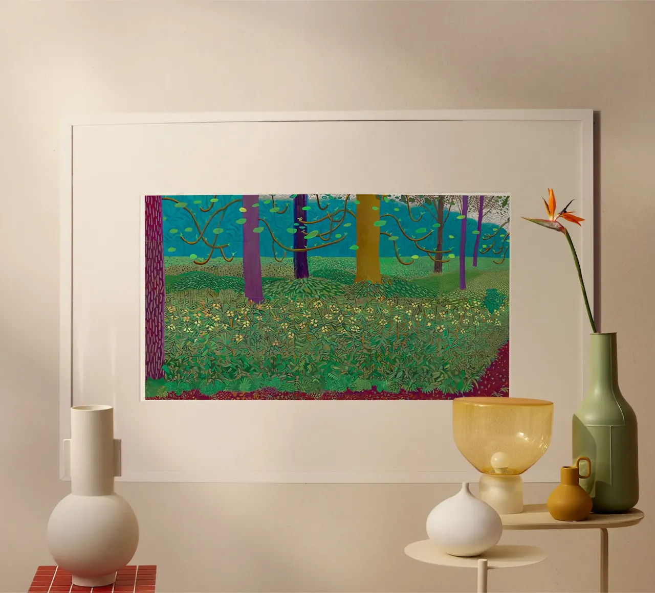 2010 11, Sotto gli alberi, più grande poster con telaio in alluminio da Glen Stephens