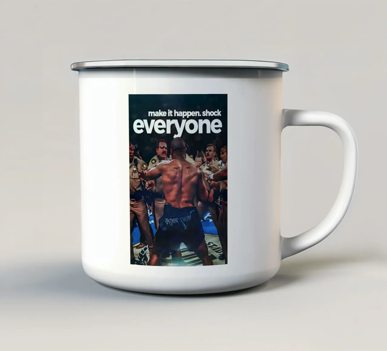 make it happen. shock everyone tazza in smalto da Type & Tape