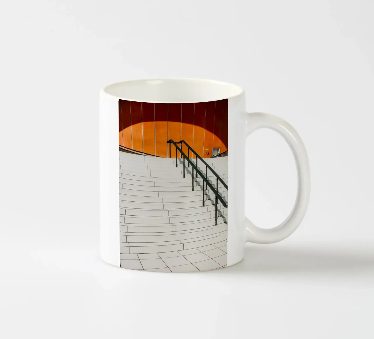 Orange Geometry – Shadows & Steps tazza in ceramica da Thilo Grøsch