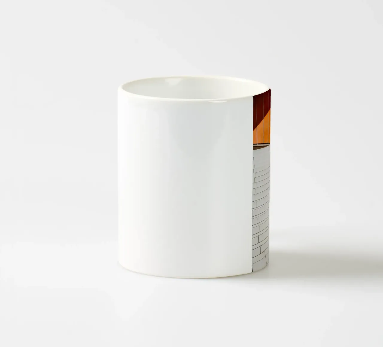 Orange Geometry – Shadows & Steps tazza in ceramica da Thilo Grøsch