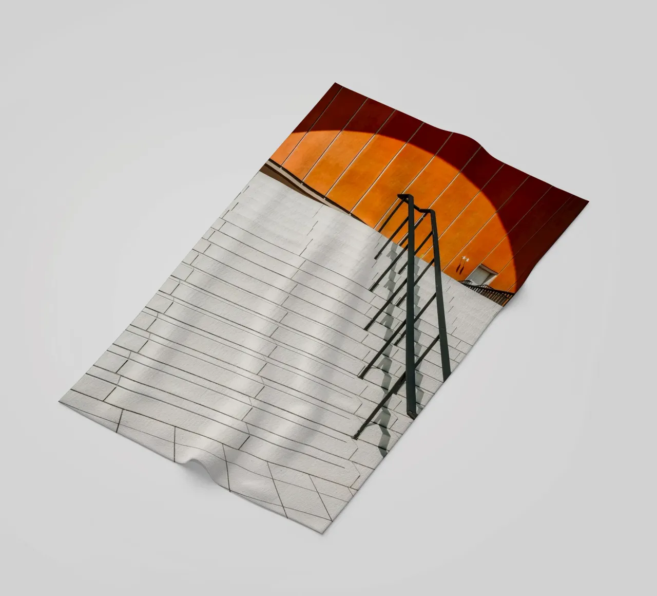 Orange Geometry – Shadows & Steps telo mare da Thilo Grøsch