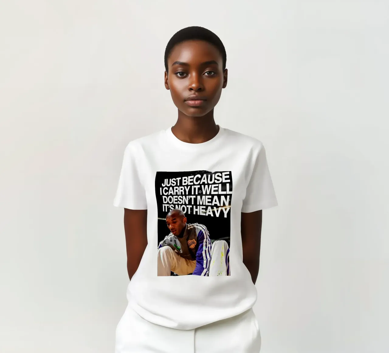 'JUST BECAUSE CARRY WELL DOESNT MEAN NOT HEAVY t-shirt da Type & Tape