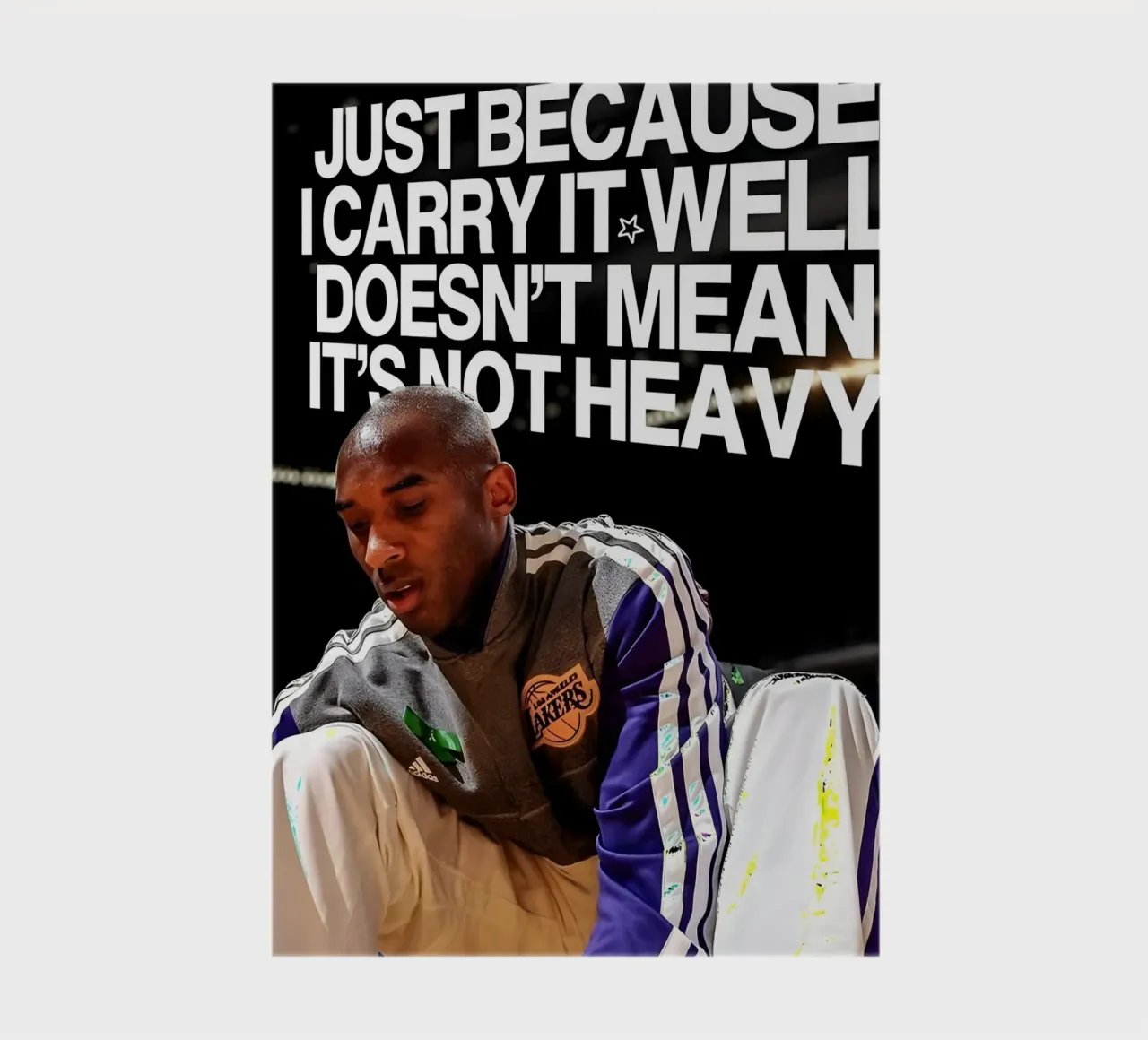 'JUST BECAUSE CARRY WELL DOESNT MEAN NOT HEAVY notebook by Type & Tape