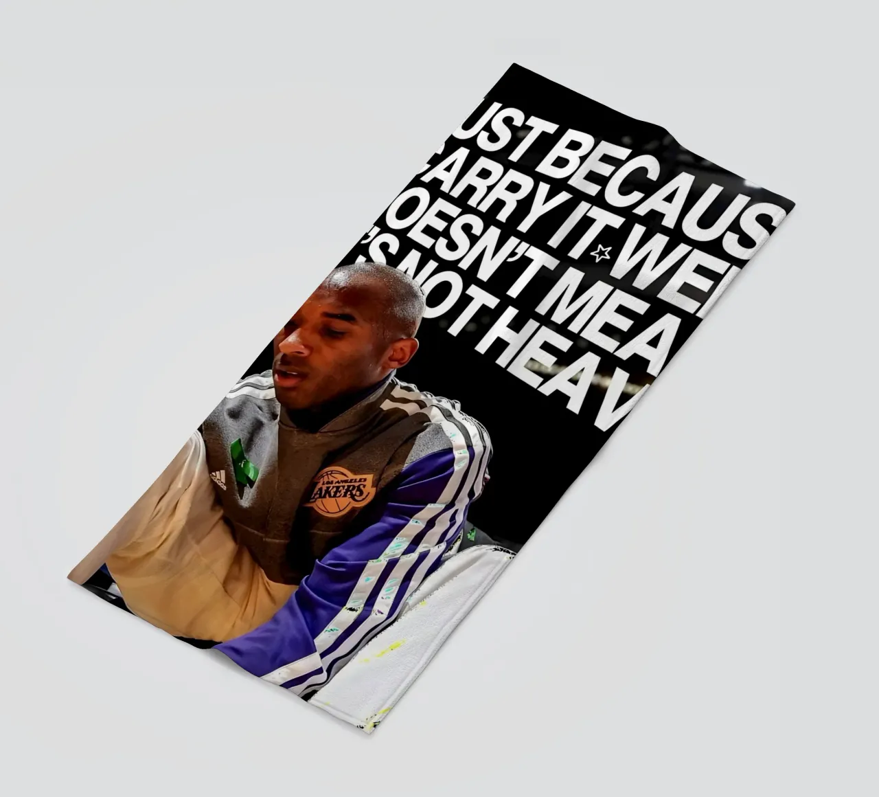 'JUST BECAUSE CARRY WELL DOESNT MEAN NOT HEAVY telo mare da Type & Tape