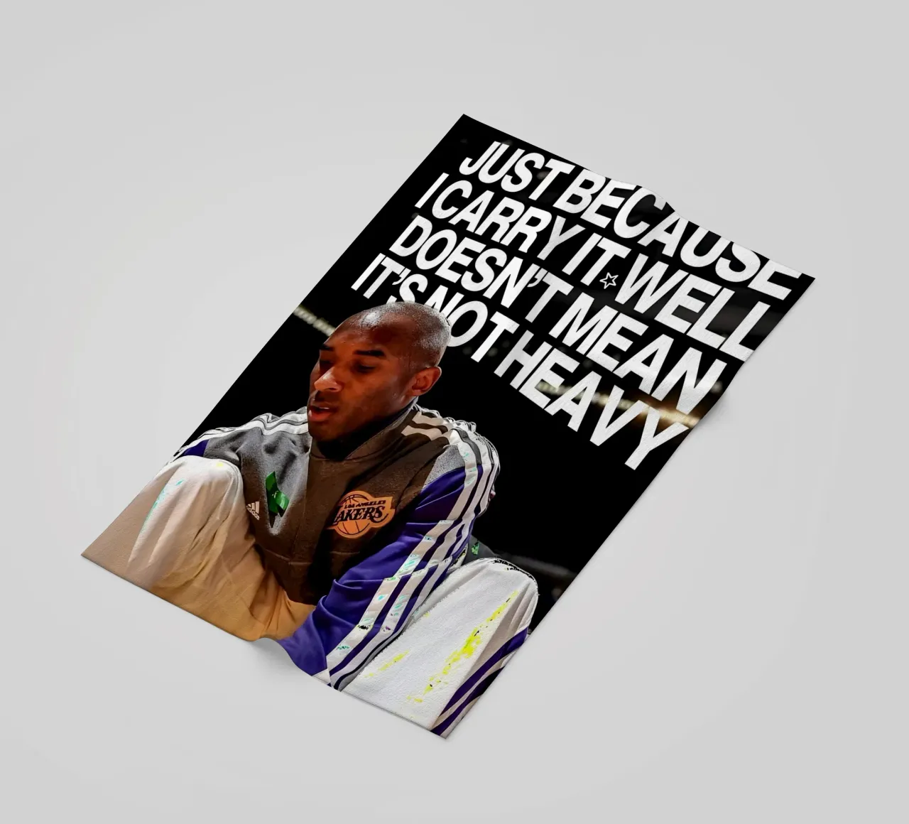 'JUST BECAUSE CARRY WELL DOESNT MEAN NOT HEAVY telo mare da Type & Tape