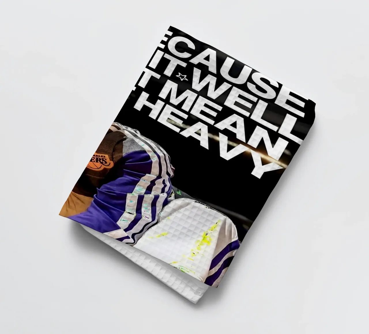 'JUST BECAUSE CARRY WELL DOESNT MEAN NOT HEAVY canovaccio da cucina da Type & Tape