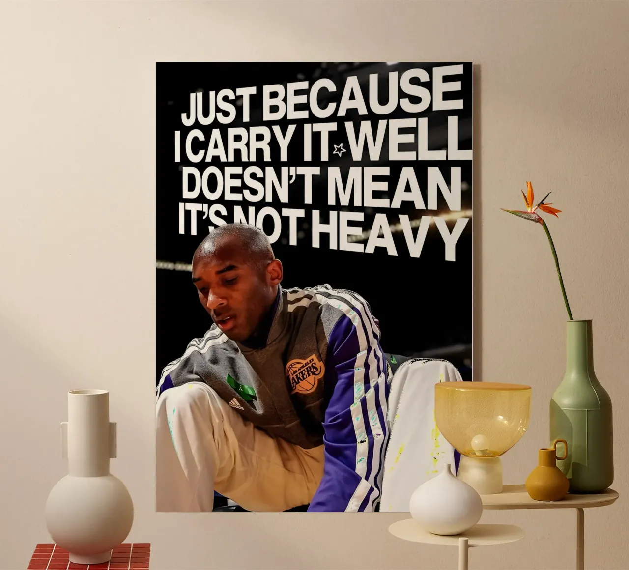 'JUST BECAUSE CARRY WELL DOESNT MEAN NOT HEAVY plexiglass da Type & Tape