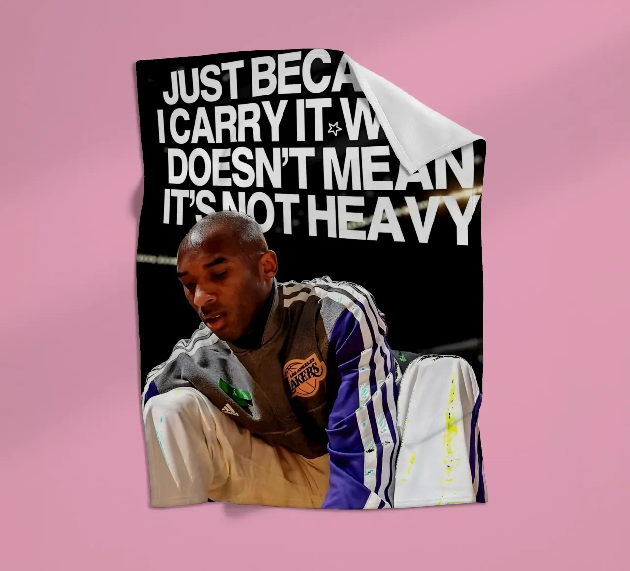 'JUST BECAUSE CARRY WELL DOESNT MEAN NOT HEAVY coperta in pile da Type & Tape